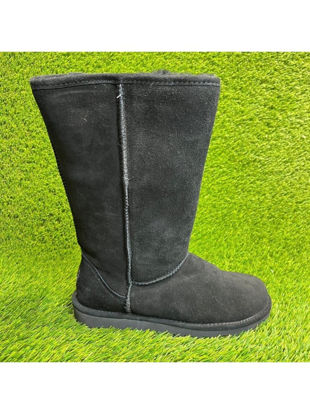 Bearpaw Elle Tall Womens Size 10 Black Casual Outdoor Suede Pull On Winter Boots